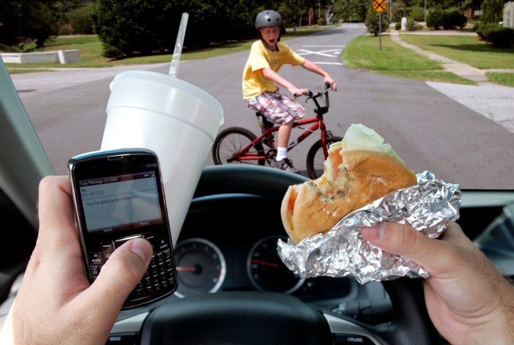 Share the road and avoid distractions