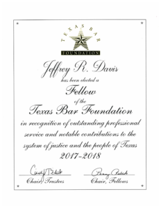 2017-2018 Texas Bar Foundation Recognition