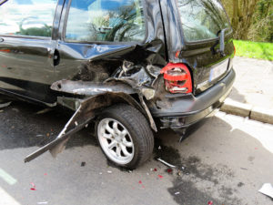 Rear SUV crash accident