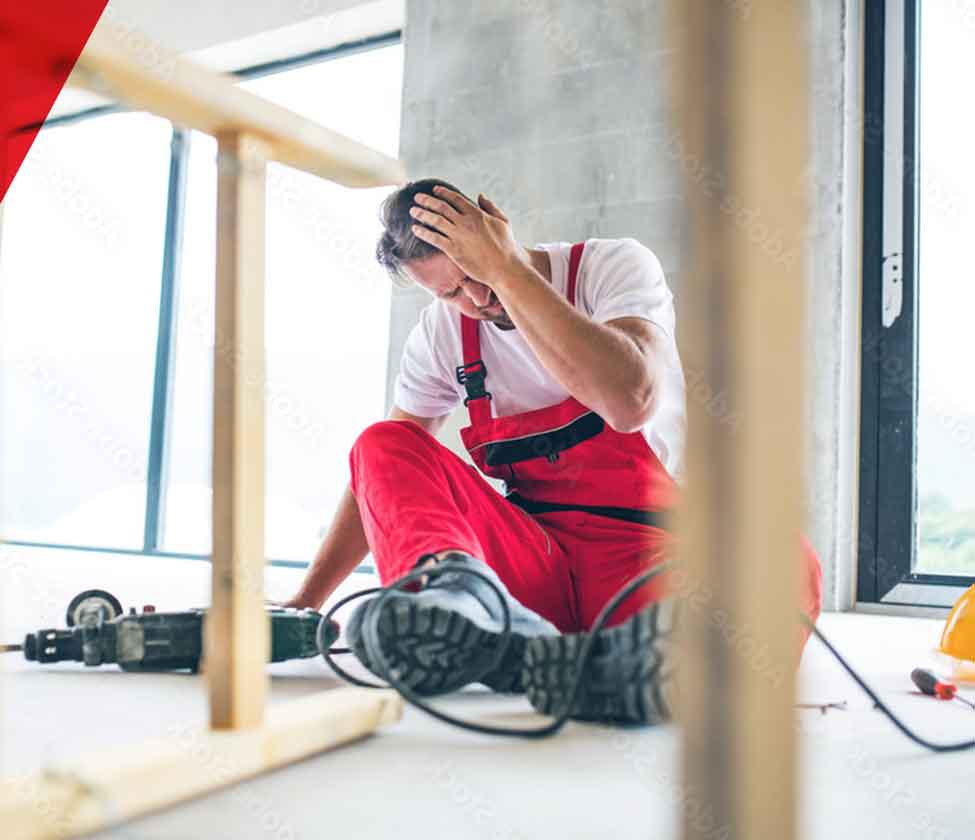 Photo of a man experiencing a catastrophic personal injury