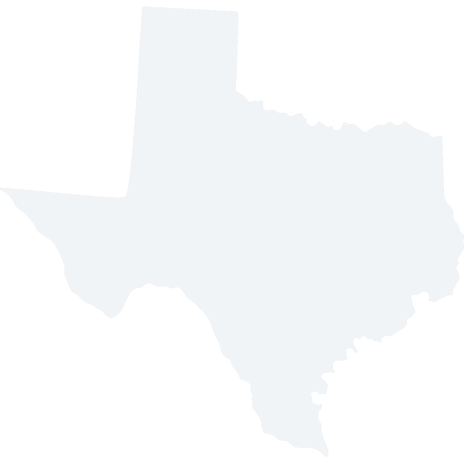 Blank outline of Texas